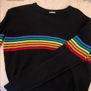 striped rainbow sweater